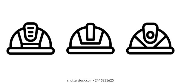 helmet icon or logo isolated sign symbol vector illustration - high quality black style vector icons
