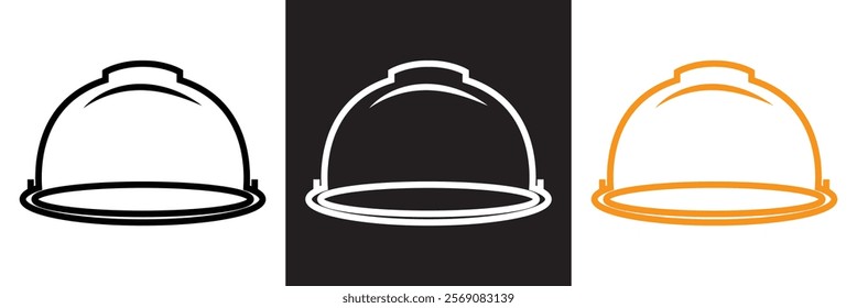 Helmet icon. Motorcycle helmets. Racing helmet. construction helmet icon. Safety helmet.   isolated on white and black background. vector illustration. EPS 10