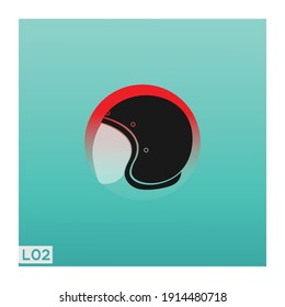 Helmet icon. Motorcycle helmet icon isolated. Vector illustration
