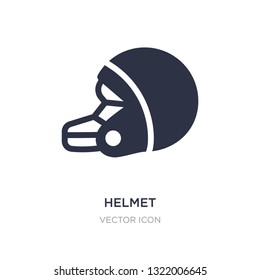 helmet icon on white background. Simple element illustration from American football concept. helmet sign icon symbol design.