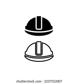 Helmsymbol auf weißem Hintergrund. Perfekte Verwendung für Web, Muster, Design, Icon.
