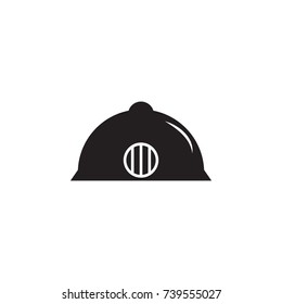 Helmet icon on white background