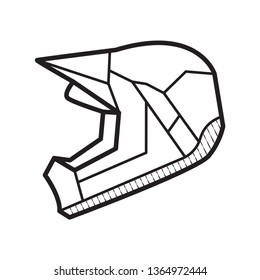 helmet icon outline