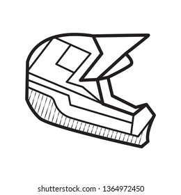 helmet icon outline