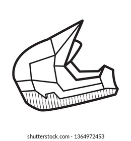 helmet icon outline