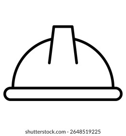 Helmet icon Outline isolated logo mark
