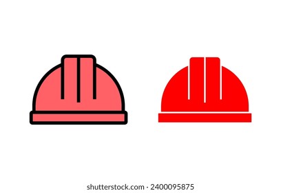 Helmet icon set illustration. Motorcycle helmet sign and symbol. Construction helmet icon. Safety helmet