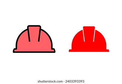 Helmet icon set illustration. Motorcycle helmet sign and symbol. Construction helmet icon. Safety helmet