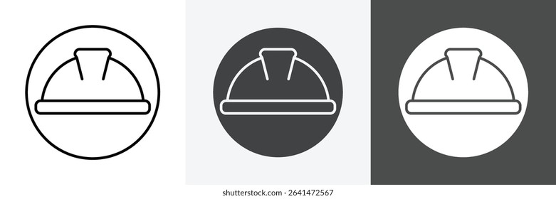 Helmet icon set vector art