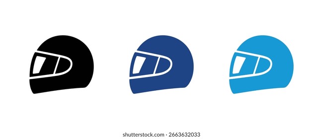 Helm-Symbol, Vektorgrafik einzeln auf weißem Hintergrund