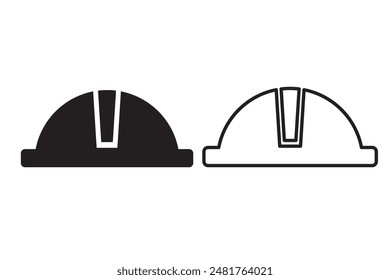  Helmet icon set vector. Motorcycle helmet sign and symbol. Construction helmet icon. Safety helmet