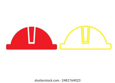  Helmet icon set vector. Motorcycle helmet sign and symbol. Construction helmet icon. Safety helmet