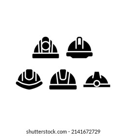 Helmet Icon Set Vector Symbol Design Illustration