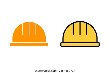 Helmet icon set for web and mobile app. Motorcycle helmet sign and symbol. Construction helmet icon. Safety helmet