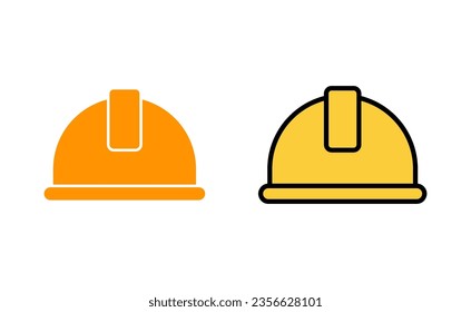 Icono de casco para aplicación web y móvil. Signo y símbolo de casco de motocicleta. Icono del casco de construcción. Casco de seguridad