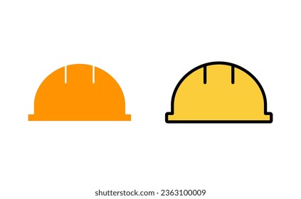 Helmet icon set for web and mobile app. Motorcycle helmet sign and symbol. Construction helmet icon. Safety helmet