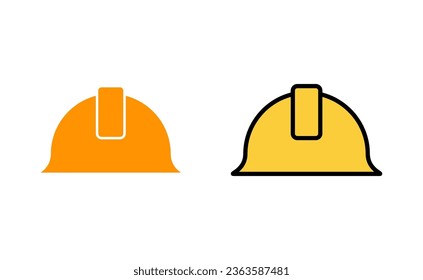 Helmet icon set for web and mobile app. Motorcycle helmet sign and symbol. Construction helmet icon. Safety helmet