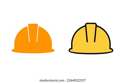 Helmet icon set for web and mobile app. Motorcycle helmet sign and symbol. Construction helmet icon. Safety helmet