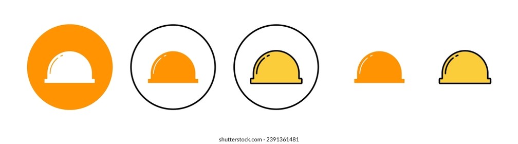 Helmet icon set for web and mobile app. Motorcycle helmet sign and symbol. Construction helmet icon. Safety helmet