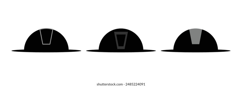 Helmet icon. Helmet icon set for website, ui, app, web design.