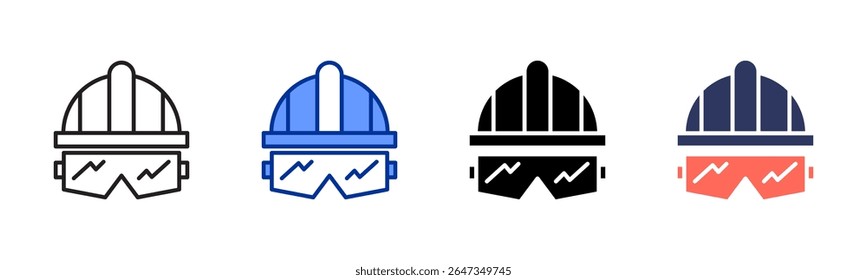Helmet icon sheet multiple style collection
