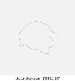 helmet icon sign signifier vector