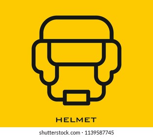 Helmet icon signs