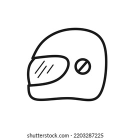 helmet icon with simple design