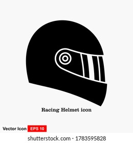 helmet icon. Simple filled helmet vector icon. On white background.