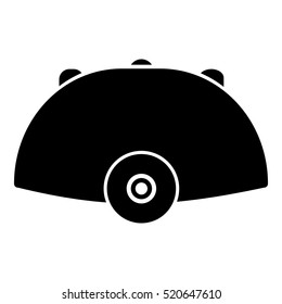 Helmet icon. Simple illustration of helmet vector icon for web