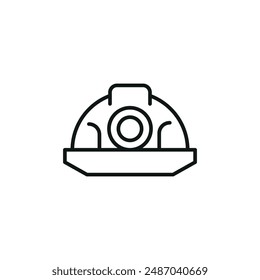 Helmet icon. Simple helmet icon for social media, app, and web design. Vector illustration.