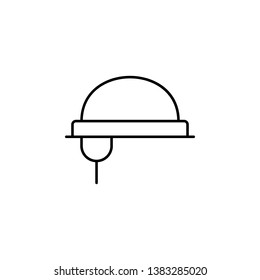 helmet icon. Simple thin line, outline vector of Construction tools icons for UI and UX, website or mobile application