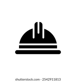 Helmet icon. Simple vector sign.