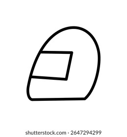 Helmet icon symbol for apps and websites. Motorcycle helmet sign and symbol. Construction helmet icon. Safety helmet