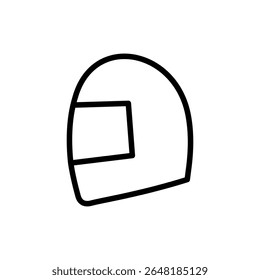 Helmet icon symbol for apps and websites. Motorcycle helmet sign and symbol. Construction helmet icon. Safety helmet
