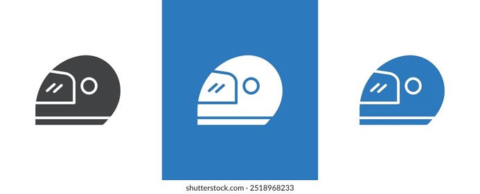 Helmet icon thin line illustration