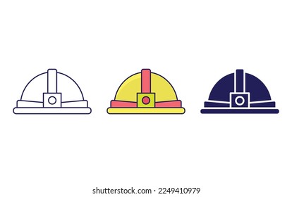 Helmet icon tool vector illustration