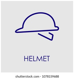 helmet icon vector