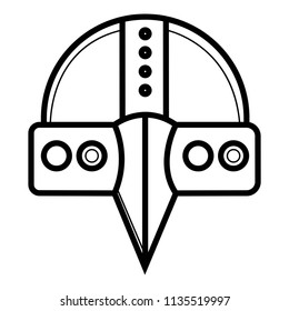  helmet icon vector