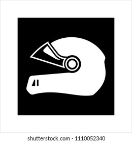 Helmet Icon, Helmet Vector Art Illustration