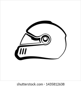 Helmet Icon, Helmet Vector Art Illustration