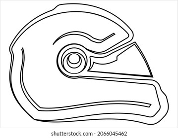 Helmet Icon, Helmet Vector Art Illustration