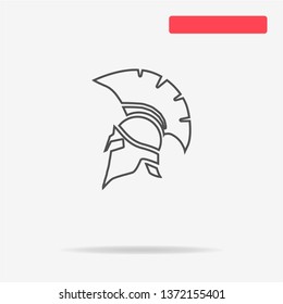 Helmet icon. Vector concept illustration for design.