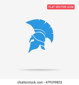 Helmet icon. Vector concept illustration for design.