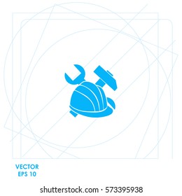 Helmet  icon. Vector design.