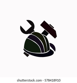 Helmet  icon Vector design.