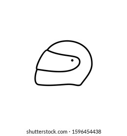 Helmet Icon Vector Design Template 001