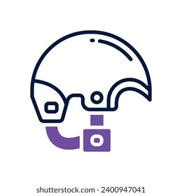 helmet icon. vector dual tone icon for your website, mobile, presentation, and logo design.