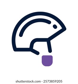 helmet icon. vector dual tone icon for your website, mobile, presentation, and logo design.