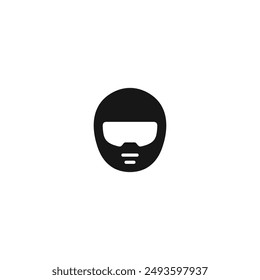 Helmet icon vector. EPS 10 editable vector